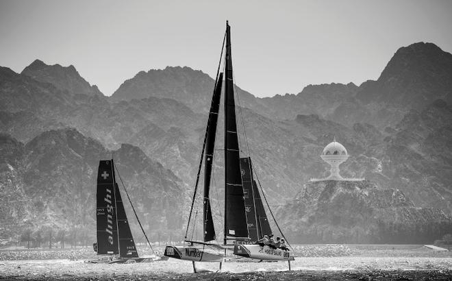 Fleet in action - 2016 Extreme Sailing Series © Lloyd Images